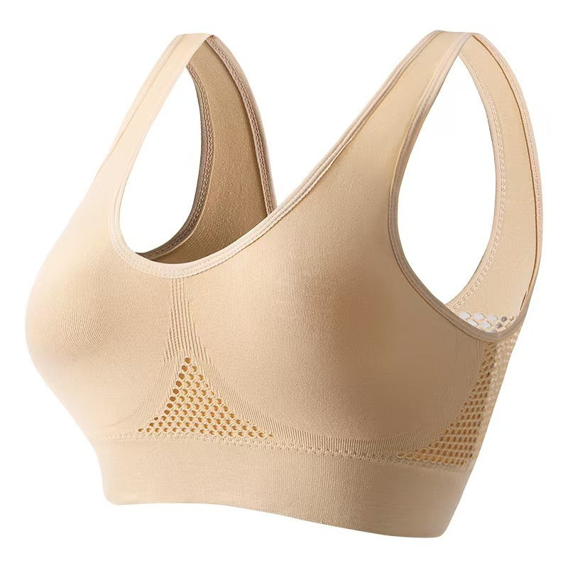 😍【2 kusy za 23€】Bezšvová podprsenka pre plné veľkosti ❤️ Priedušná, chladivá a pohodlná 【40–120 kg】